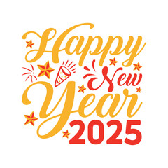 Happy New Year 2025 SVG Design Happy New Year SVG Design
