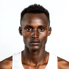 Obraz premium Young Kenyan Marathon Runner Portrait