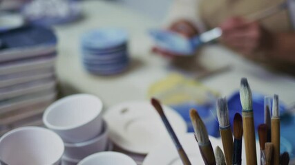 Working in a Ceramic Workshop