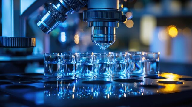 aluminum nanoforests in the laboratory close