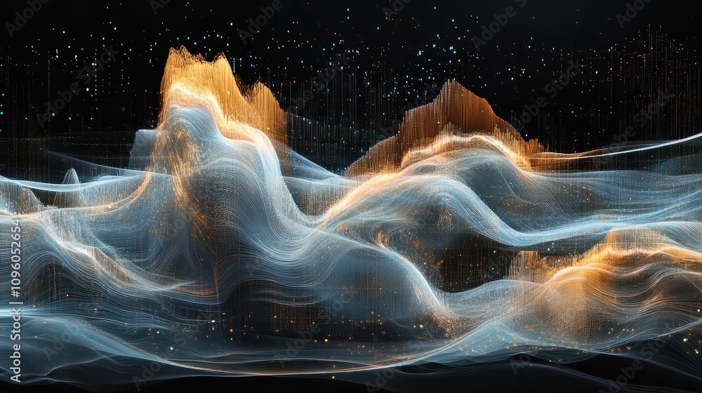 Poster abstract data visualization