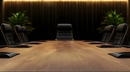 Corporate meeting setup modern office conference room professional environment interior design