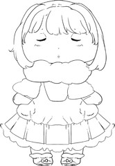 Meet the little girl wearing our adorable winter outfit on New Year’s Day.