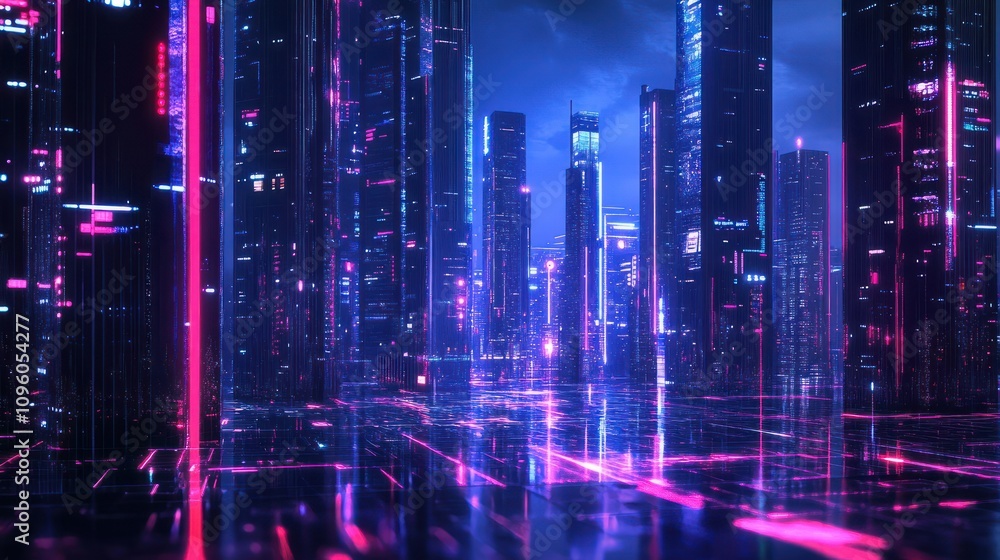 Poster advanced communication and global internet network connection in smart city . concept of future 5g w