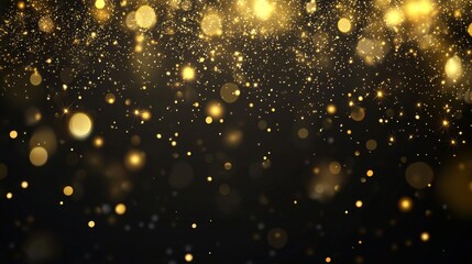 Golden Glitter Sparkle Background