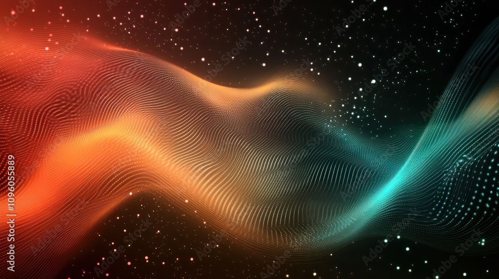 Poster big data visualization background.abstract technology