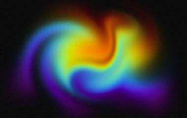Rainbow Holographic iridescent gradient grainy texture background, overlay effect