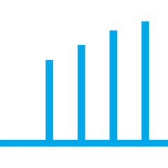 Stats single vector line icon