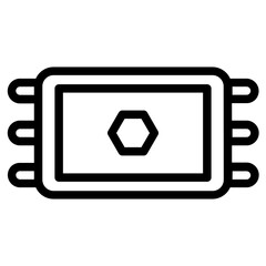 Carpet Rug Textile Line Icon
