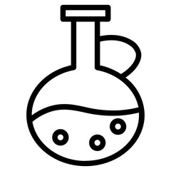 Oil Spa Yoga Line Icon