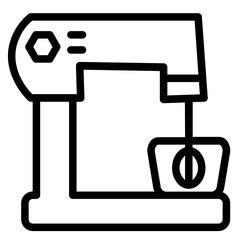 Mixer Kitchen Electric Line Icon