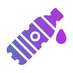 water bottle Gradient icon