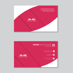  Modern Double-Sided creative and clean Name card, Visiting card, Business card design.
