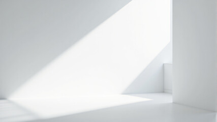 Obraz premium Minimal Abstract Interior with Soft Natural Light and Shadows