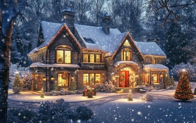 house decoration christmas background 