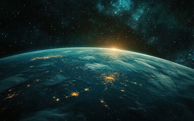 Obraz premium satellite earth