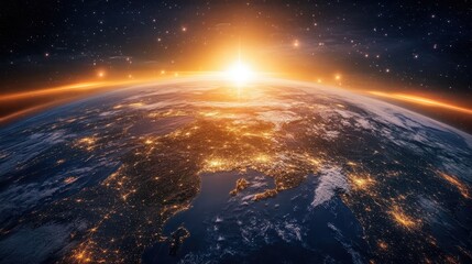 earth and sun