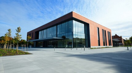 Obraz premium Modern Architectural Design of New Building
