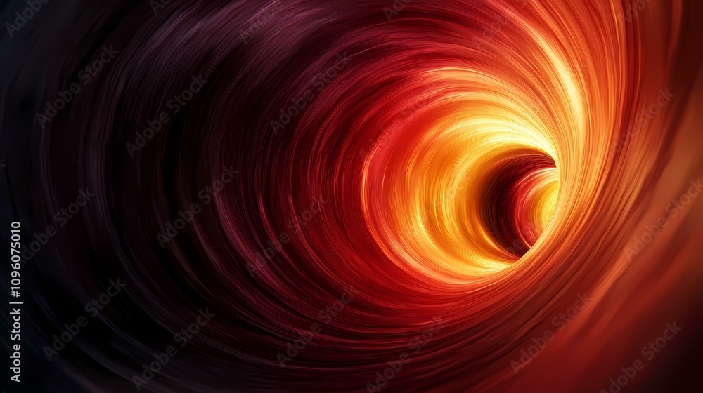 Poster the image shows a swirling vortex of vibrant colors, transitioning from dark reds and purples at the