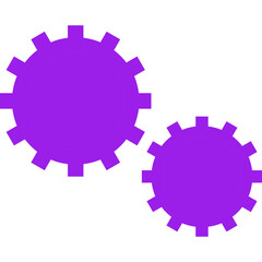 Gear single vector line icon