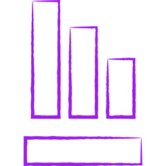 Stats single vector line icon