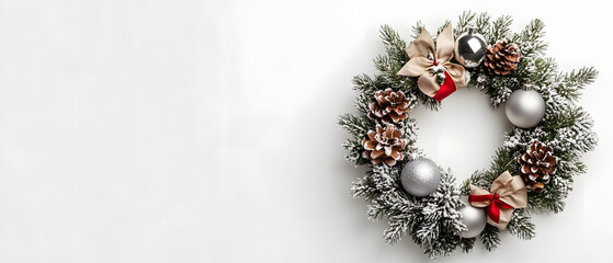 Christmas and new year with Elegant Ornaments Style  Perfect for Tags, Posters, and Banners with Space for Text