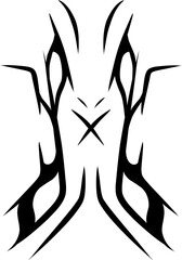 Tribal vestor black line