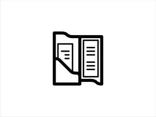 Document icon line solid