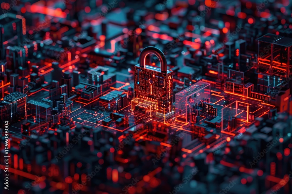 Aufkleber secure internet access future technology and cybersecurity.