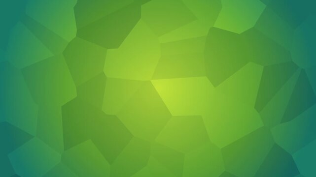 Vibrant Green Polygonal Background Loop