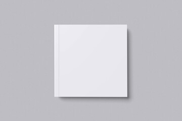 Square Book Blank Mockup