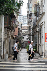 City streets in Guangzhou, China