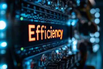 Advanced Technology System Efficiency Display