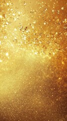 Sparkling Gold Glitter Background: A Festive and Elegant Design