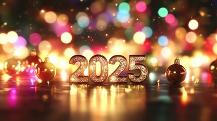 Sparkling 2025 New Year Celebration