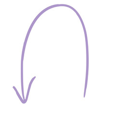 Handdrawn Arrow Scribble