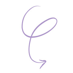 Handdrawn Arrow Scribble