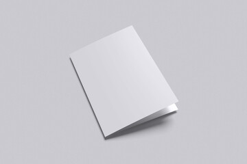 A4 Bifold Blank Mockup