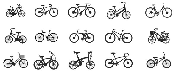Bicycle Transport Icon. Black simple thin line icon vector illustration.