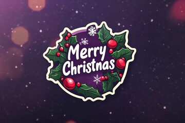 Christmas wreath frame. Wish Merry Christmas text. watercolor winter holidays background. illustration Christmas wreath, Christmas tree, holly branches, mistletoe berry, snowflake.