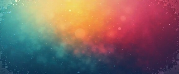 Fototapeta premium Colorful Gradient Blended with Noise and Grain Overlays to Create a Creative Digital Canvas Full of Artistic Energy.