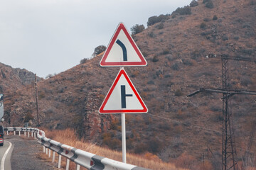 road signs on the highway