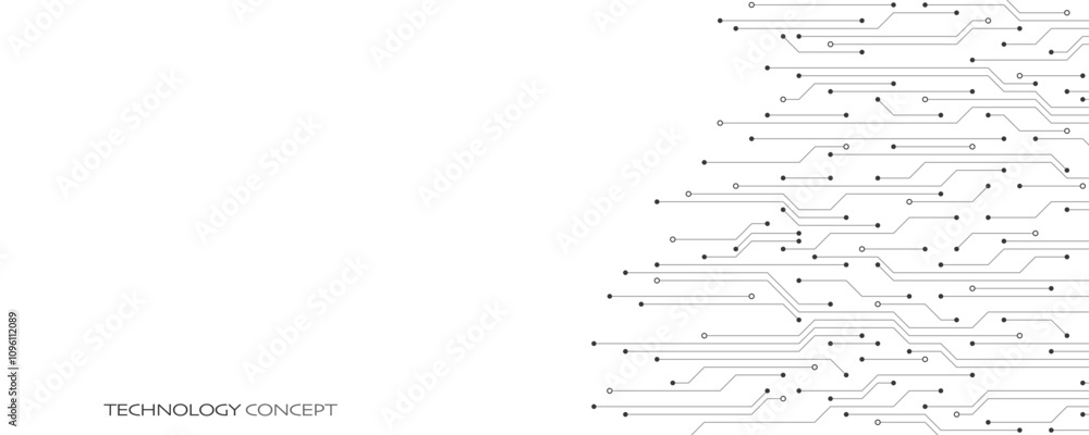 Poster circuit board texture with communication technology concept