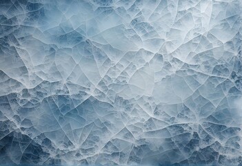 Obraz premium Icy grunge texture with shades of blue and white cracked and frosted edges subtle crystalline pattern, AI Generated