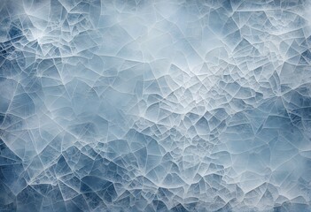 Obraz premium Icy grunge texture with shades of blue and white cracked and frosted edges subtle crystalline pattern, AI Generated
