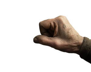 a close up of a hand