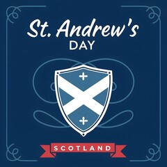 St. Andrew's day - National holiday in Scotland with Saint Andrew