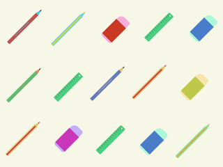 background of various writing materials