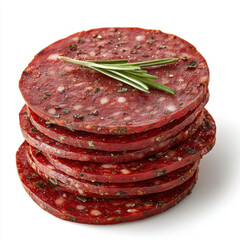 Pepperoni Slice Isolated