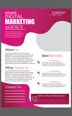 Creative Digital Marketing Agency Flyer Design Template